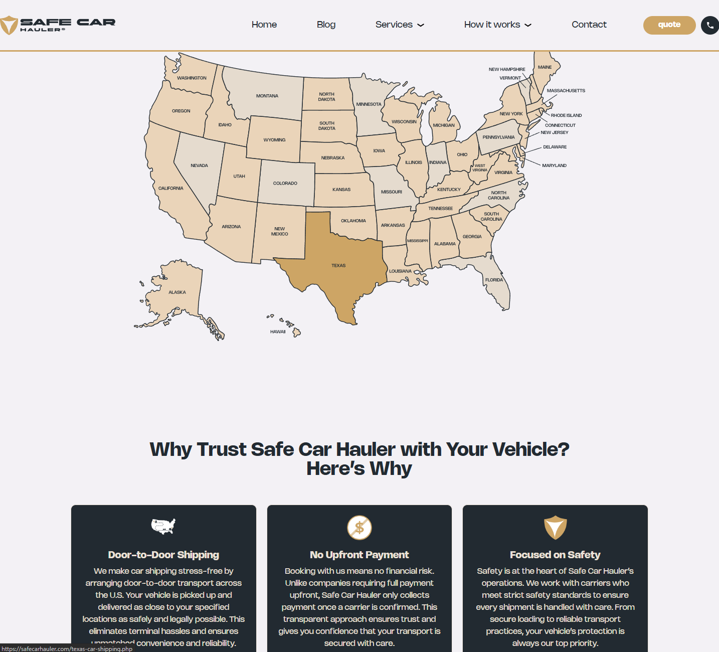 SafeCarHauler quote