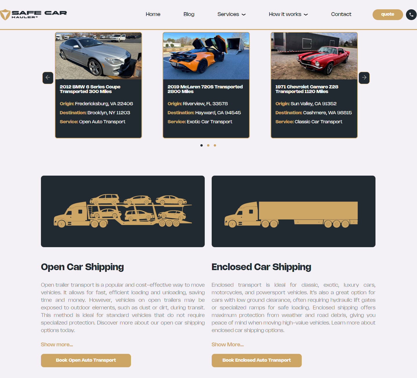 SafeCarHauler tracking